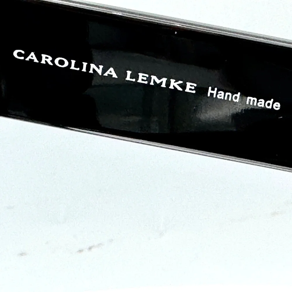 Carolina Lemke Oversized Sunglasses Handmade Tui Black Cat 2 53 22 145 CL90554